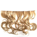 Curly Wave Style Blond Color Customized Clip Hair Extensions Human Virgin Remy Hair